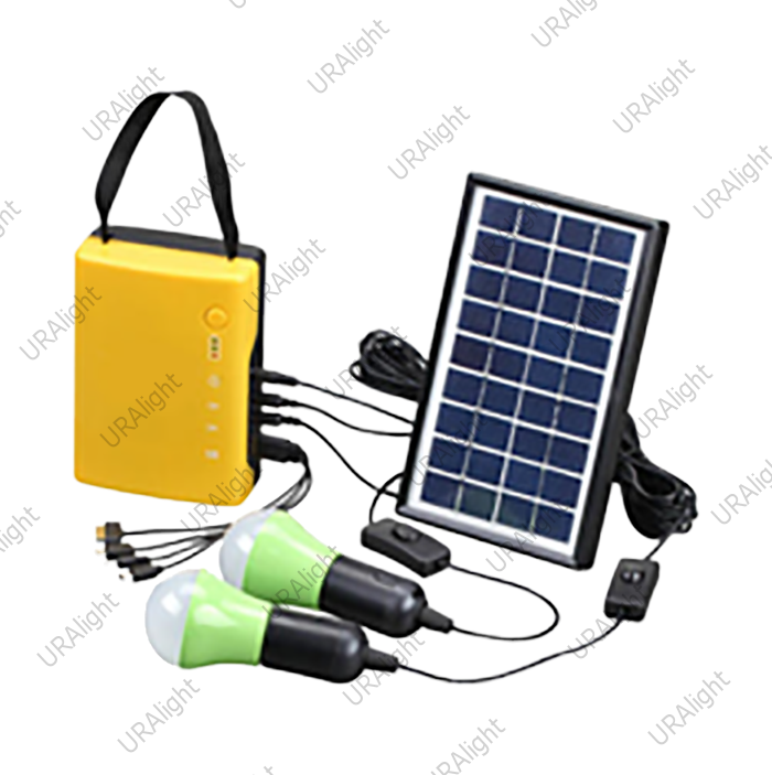 Автономная солнечная электростанция Solar Home System радио + 2 LED лампы